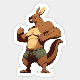 Roger the Red Roo Sticker